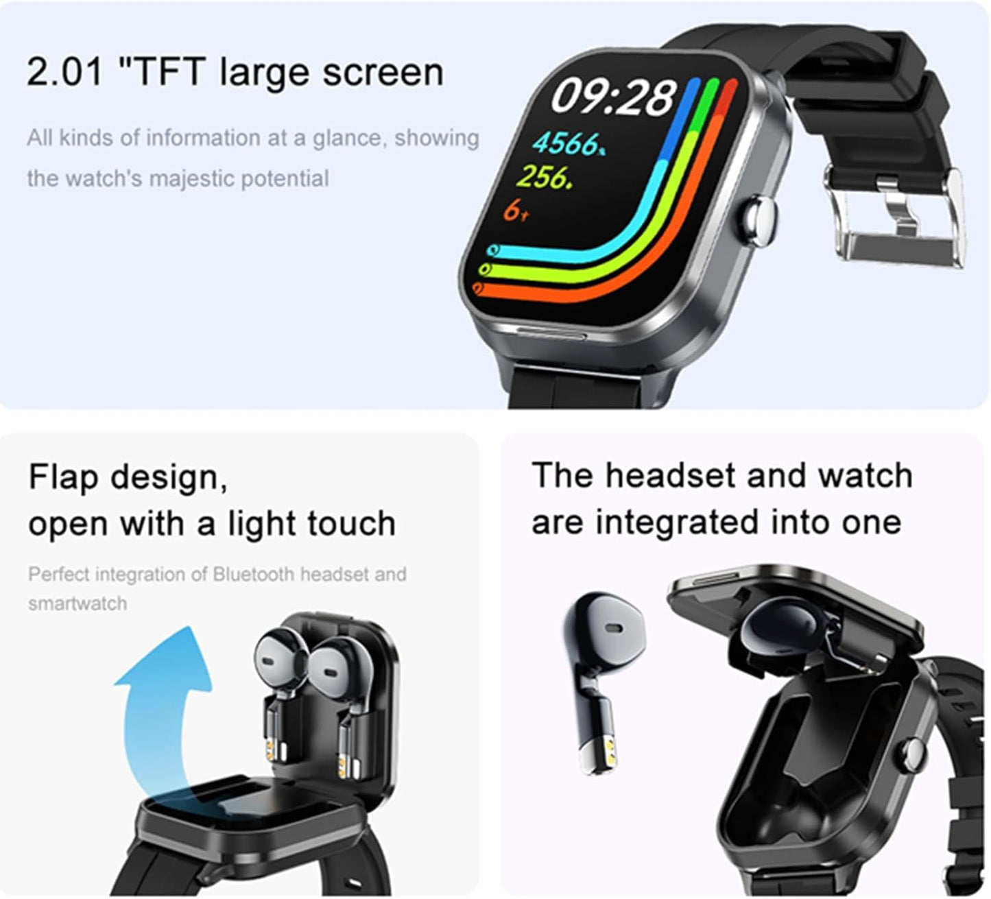 Montre connectée D8Pro avec écouteurs et rappelle de prière 🛐